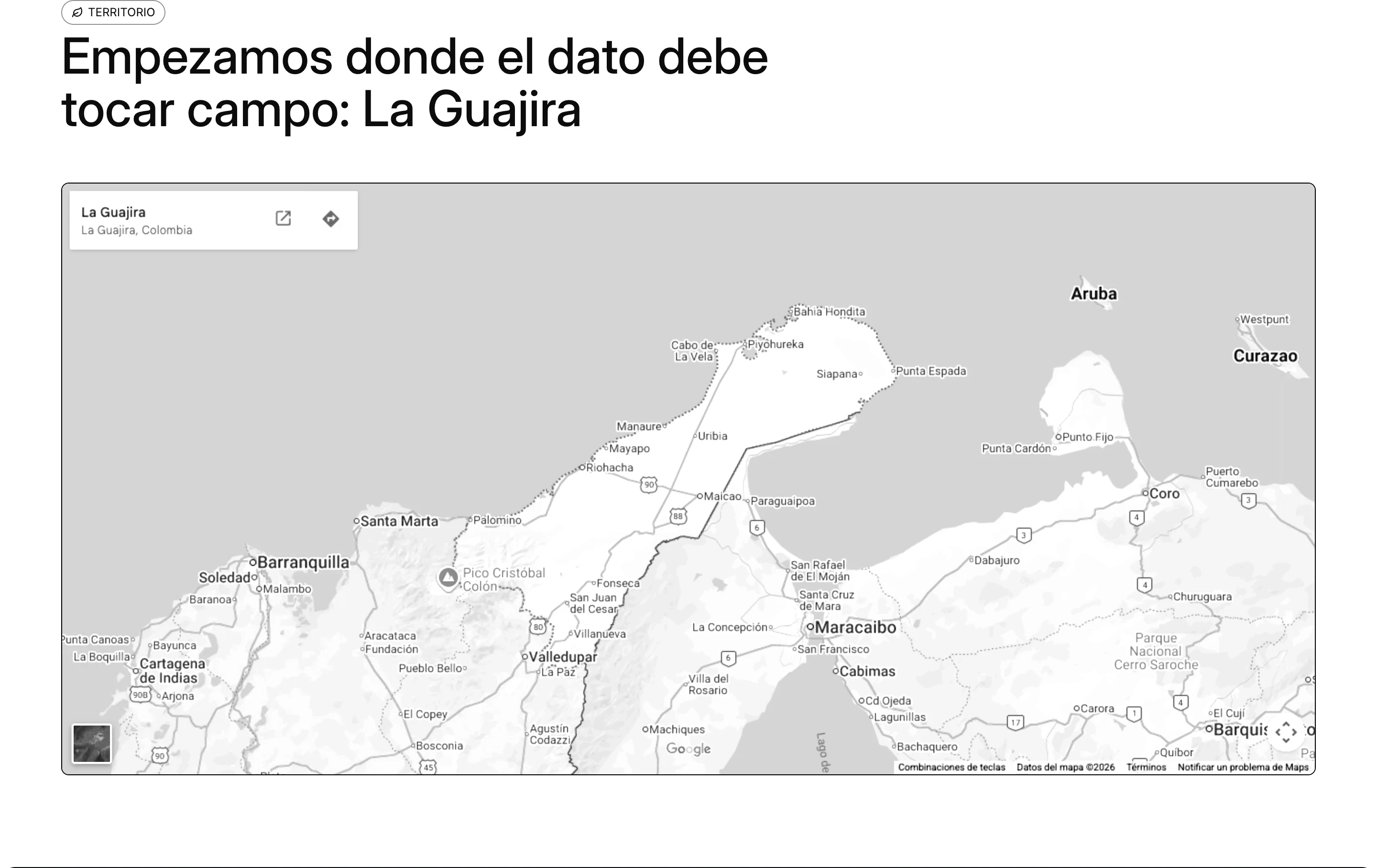 Shiimain — สำรวจ La Guajira