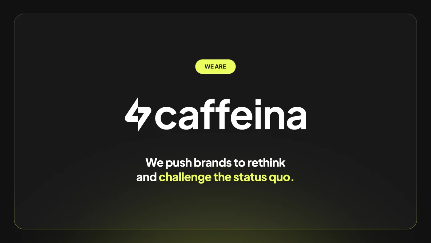 Presentation image published by Caffeina