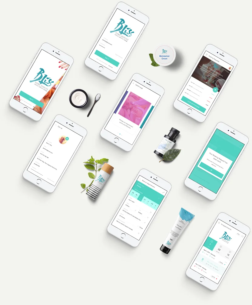 Mobile interface collage published by Syntactics