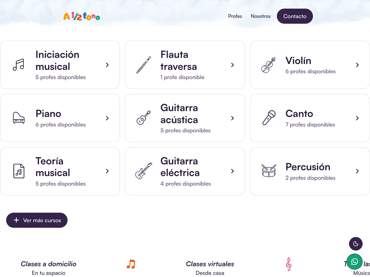 A medio tono: Find your instrument