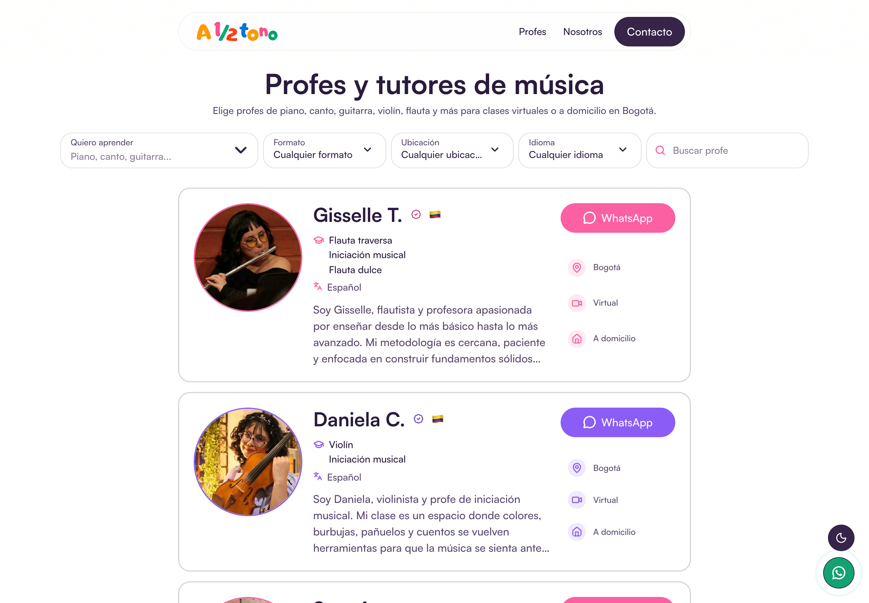 A medio tono — Conoce a los profesores de música