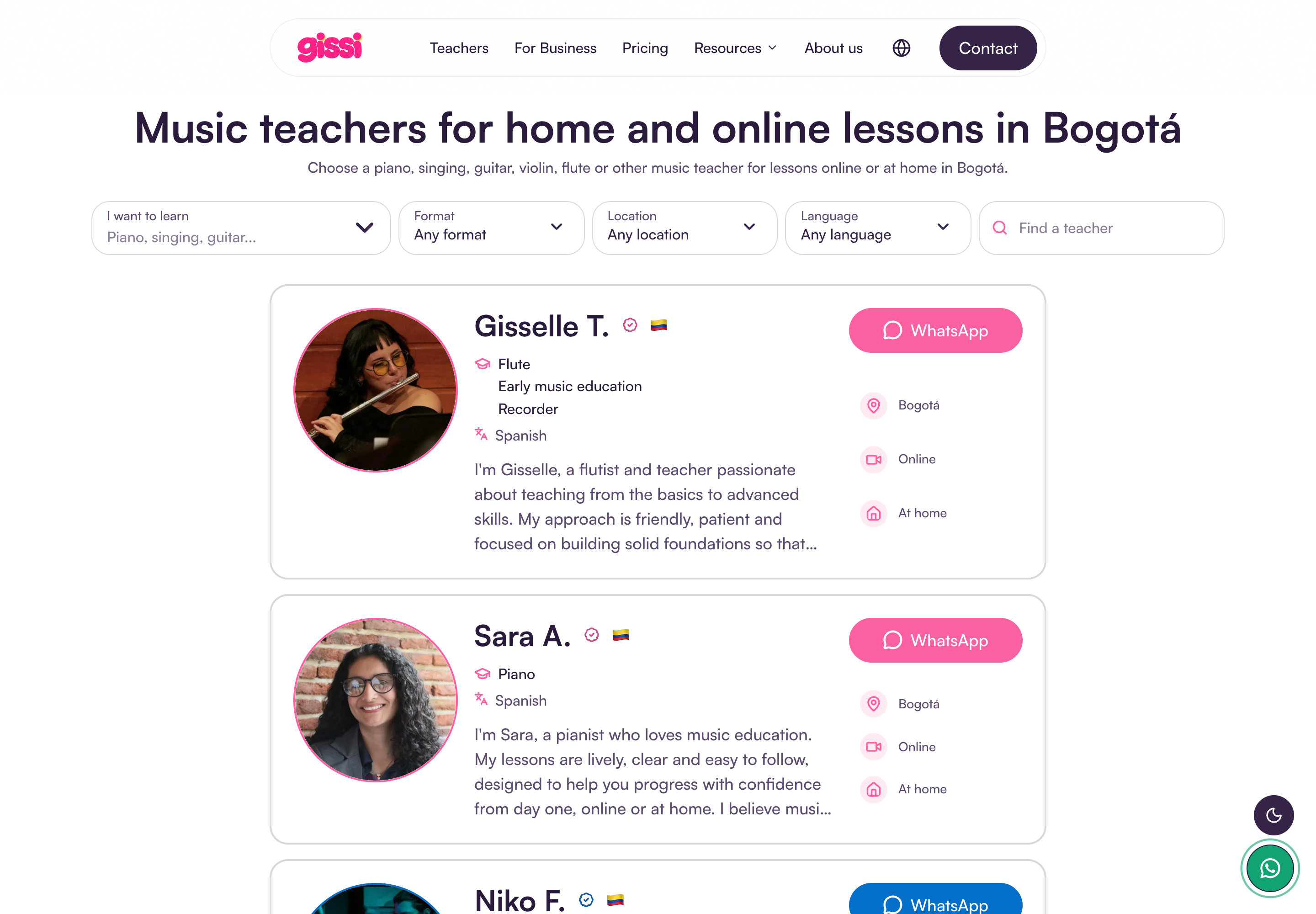 Gissi: Conoce a los profesores de música