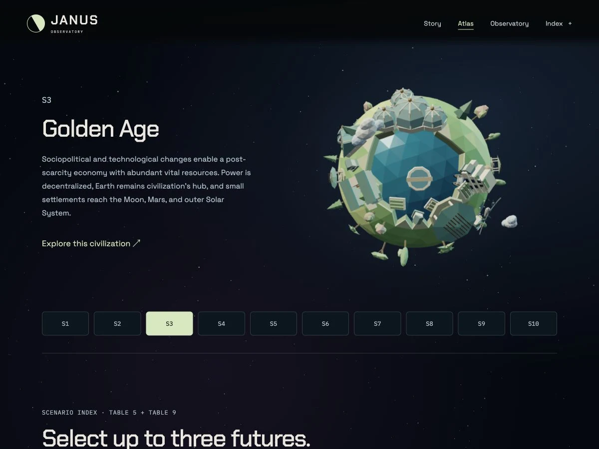 Janus Observatory — Exploring the atlas